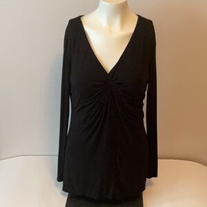 White House Black Market Gathered Front Top